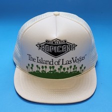 Tropicana The Island of Las Vegas Vintage Snap back Hat Cap Mesh Back Foam Crown