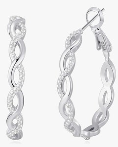 2 Pares De Pendientes De Aro De Plata Esterlina 925 Lisos - Para Mujer - Estilo Minimalista