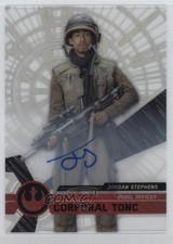 2017 Star Wars High Tek Rogue One Signers Corporal Tonc Jordan Stephens Auto rs2
