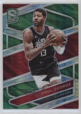 2023-24 Panini Spectra International Green Prizm 51/75 Paul George #14 4g8