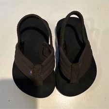 Rainbow Sandals Kids Flip Flop Sandals Brown Synthetic Comfort Size 7/8