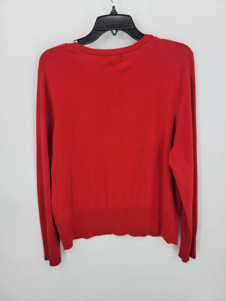 Suéter Chaus Vintage Mujer XL Rojo Volantes Poeta Eduardiano Artístico Steampunk Y2K Foto 2 de 4