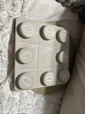 Vtg 1999 Mexico Tic Tac Toe Board Game - Stone/cork Board Tabletop Game