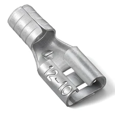 50 Pcs High Temperature Female Non Insulated Spade Connectors, 12-10 Gauge Quick