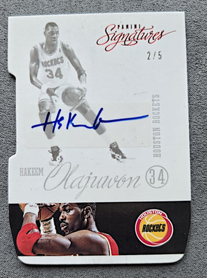 2012-13 Panini Signatures Basketball Hakeem Olajuwon Houston Rockets AUTO /5