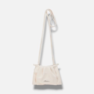3.1 Phillip Lim Women's Ivory Leather Pleated Mini Blossom Crossbody Bag