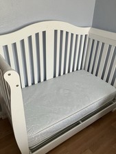 Crib With Mattress and blanket
