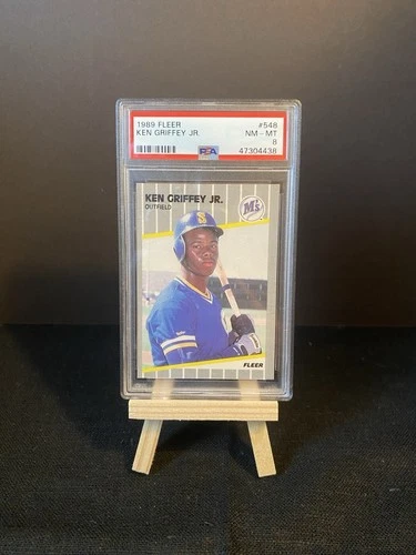 1989 Fleer - Ken Griffey Jr #548 (RC) | PSA 8 NM-MT