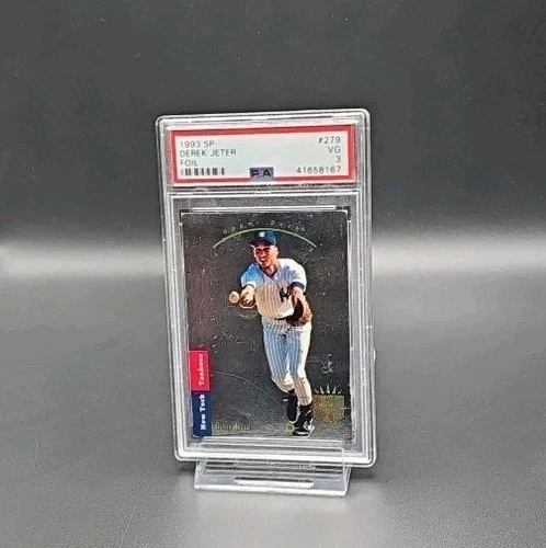 Derek Jeter 1993 SP Foil Rookie Card #279 RC GRADED PSA 3