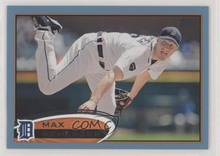 2012 Topps Wal-Mart Blue Border Max Scherzer #162 fo7