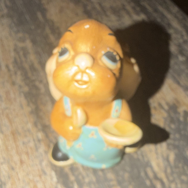 Pendelfin Oliver Rabbit Figurine Stonecraft Hand Painted Painted Finish