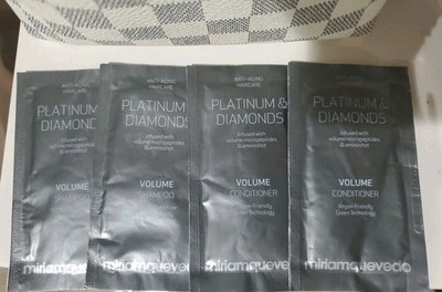 Miriam Quevedo Platinum & Diamonds Volume Shampoo + Conditioner Sample 10ml Each