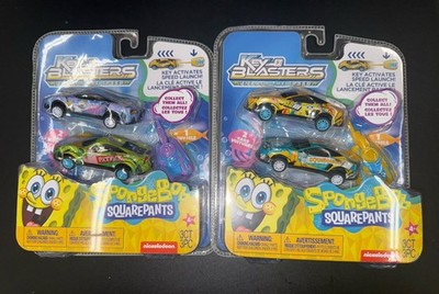 SpongeBob SquarePants Key Blasters   Set of 2 - 4 Cars 2025 - NEW