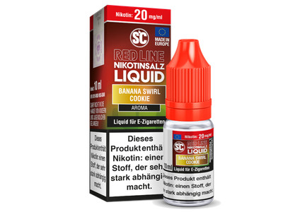 SC - Red Line - Banana Swirl Cookie - Nikotinsalz Liquid 10 mg/ml