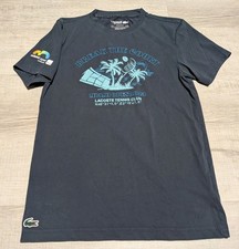 Lacoste Miami Open Shirt 2023 Sport Break the Court Tee Women's Sz XS Blue