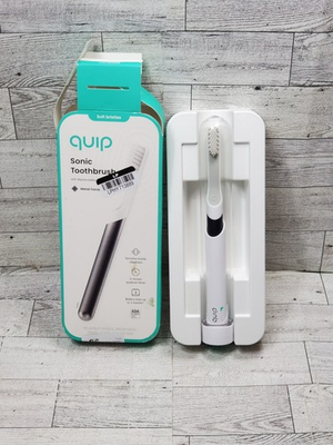 #ad #ad QUIP Adult Electric Toothbrush Sonic Vibrating Bristles OPENED Slate $12.59