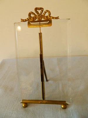 Ancien cadre Louis XVI, verre biseauté - Photo 1/2