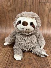 Warmies Sloth Plush Weighted Heatable Stuffed Animal Microwave 10” Heat Cuddle