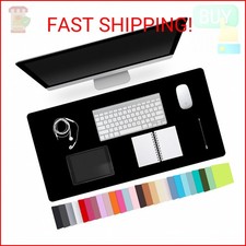 Leather Desk Pad Protector,Non-Slip Desk Pad,on-Slip PU Leather Large Mouse Pad,