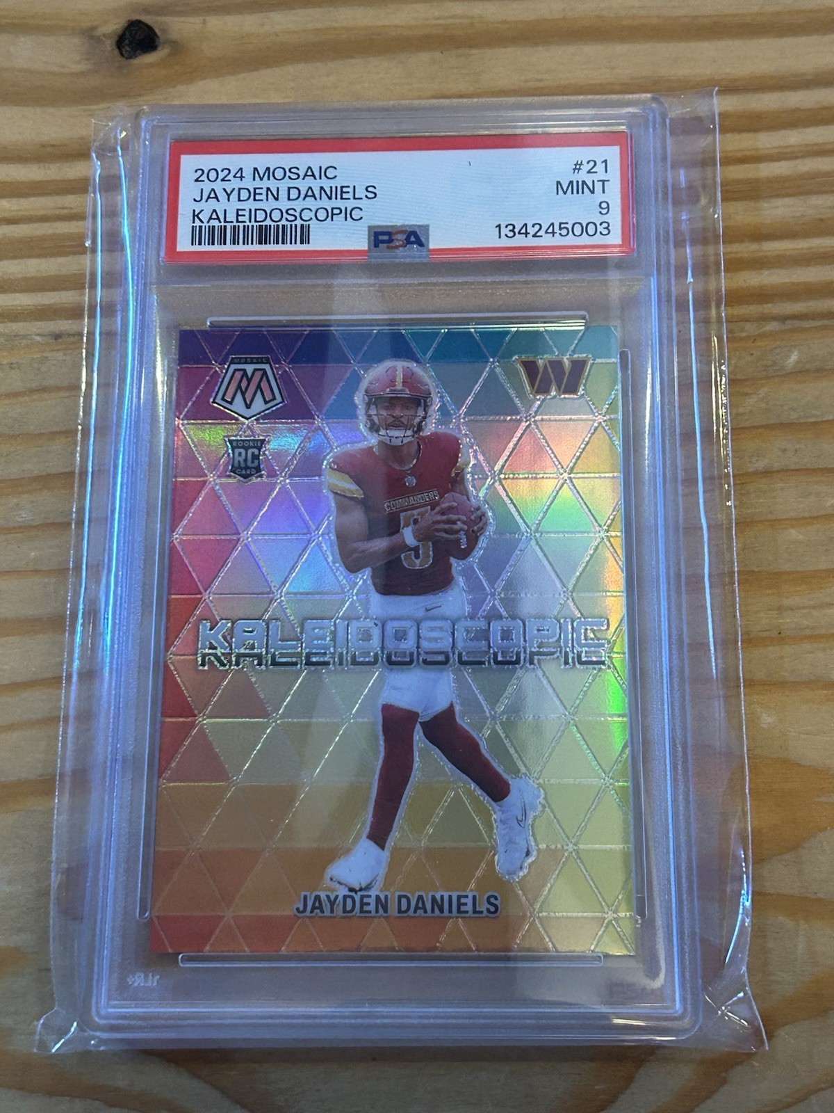 2024 Panini Mosaic - Kaleidoscopic Jayden Daniels #21 (RC) Psa 9 Case Hit! Sh