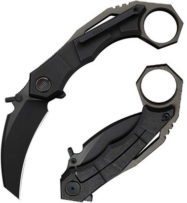 We Knife Co Ltd Tayra Folding Knife 2¼'' Bohler M390 Steel Blade Titanium Handle