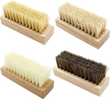 4pcs Wooden Shoe Cleaner Brush Set Nano Silk Horsehair Pig Bristle Sneakers