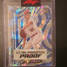 2023 Leaf Eclectic Luis Perales 1/1 Pre-Production Proof Optichrome #O-LP1