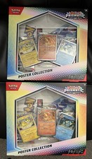 Pok mon Prismatic Evolutions Poster Collection Box New Factory Sealed- Lot Of 2
