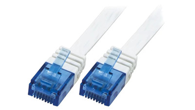 CP0140 Patch cord U/UTP 5e linka CCA PVC biały 15m 30AWG
