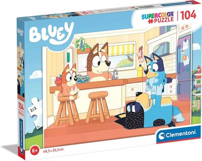 Clementoni 104 Maxi SuperKolor Bluey Puzzle 27169