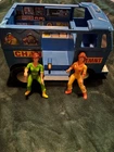 Vintage TMNT Channel 6 News Van Teenage Mutant Ninja Turtles 1992 Incomplete