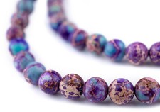 Galaxy Sea Sediment Jasper Beads 8mm Multicolor Round Gemstone 15 Inch Strand