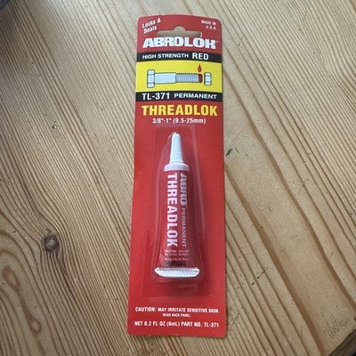 ABRO Threadlock Red 3/8''-1'' 6ml Thread Lock Triumph T25T Trail Blazer 250