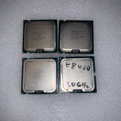 Lot of 4 Intel Core 2 Duo E8400 E8500 3.00GHz 6MB 1333MHz LGA775 CPU Processor