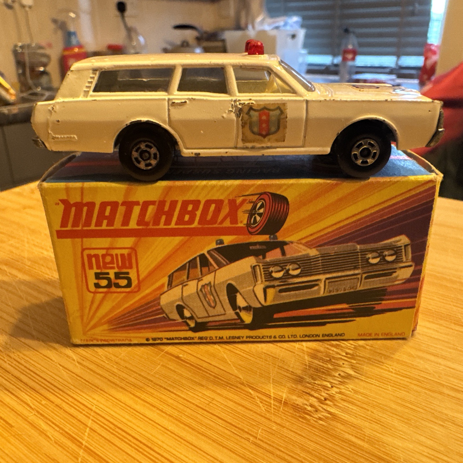 ミニカー MATCHBOX 1970 Superfast MERCURY POLICE Matchbox 55d, Mercury Police Car - Free Price Guide & Review