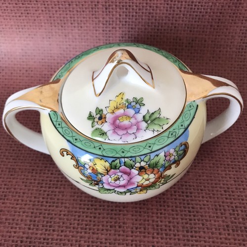 Vtg Noritake Cream Sugar Set Japan Hand Painted (M) Nice EUC (PR) - Picture 8 of 12