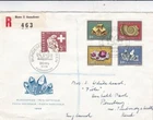 Switzerland 1958 Pro Patria Registered FDC Bern Cancel written VGC