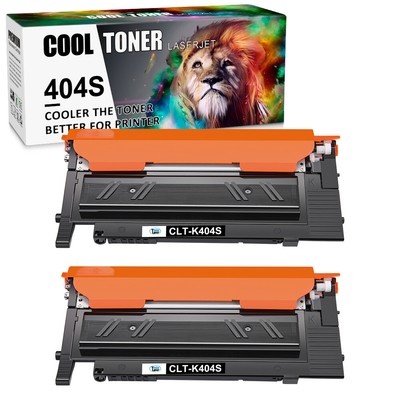 2 Pack Black CLT-K404S Toner For Samsung K404S Xpress C480FW C430W C480W C480FN