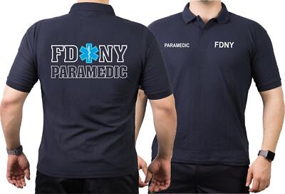 Polo navy, New York City Fire Dept. PARAMEDIC Star of Life