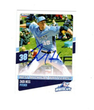 Zack Hess West Michigan Whitecaps signed autograph baseball card b
