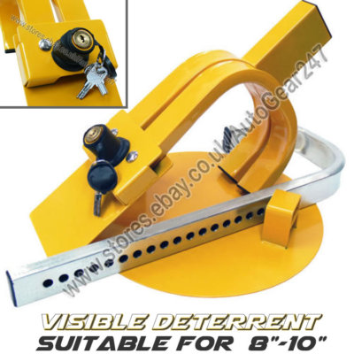 Caravan Bootstrailer Sicherheit 8'' - 10'' Vollflächenreifen Radklemmschloss - SWWL4