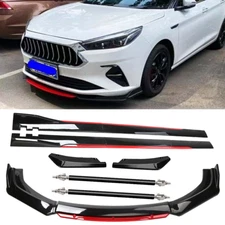 Front Bumper Lip Spoiler Splitter Side Skirt Body For Ford Fusion Mondeo  U