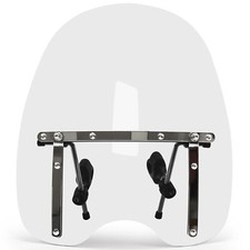 19x17 Motorcycle Large Clear Windshield For H...