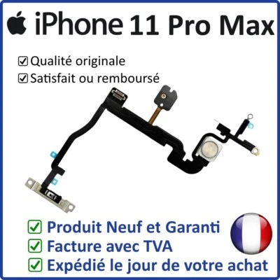 APPLE IPHONE 11 PRO MAX - NAPPE INTERNE DU BOUTON POWER ON OFF ET DU FLASH