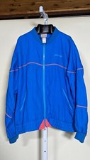 Vintage 80s adidas Ma-1 Bomber Windbreaker Jacket Fluorescent Piping Arm Pocket