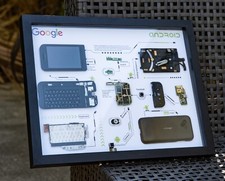 HTC Dream G1 Teardown Art Frame, Framed Android Phone Display, Tech Gift