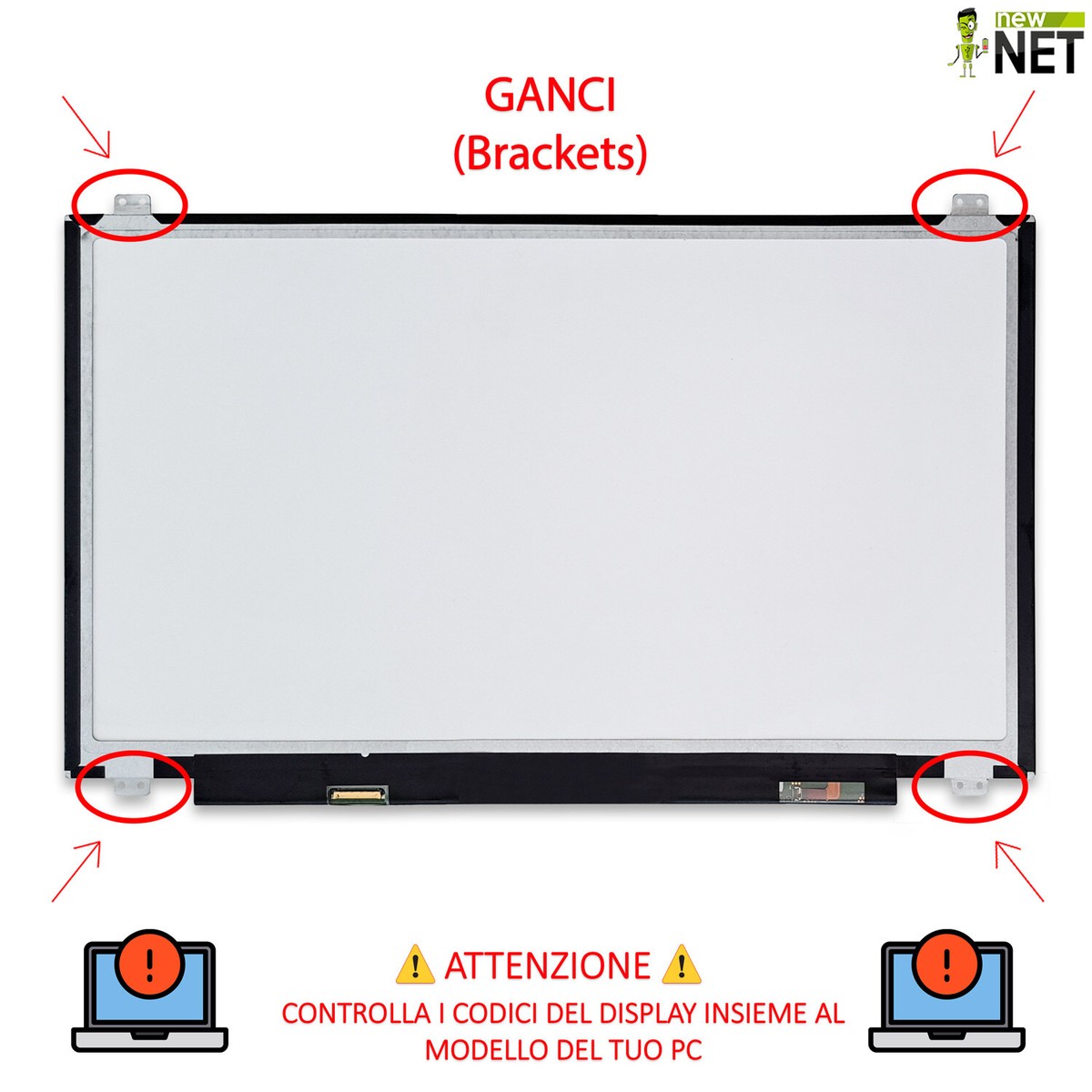 Écran LCD LED 17,3 Pouces – Réf. N173FGA-E44 REV.B1, 1600x900, 30 Broches, 398 Mm, Neuf