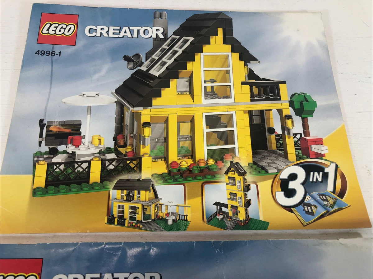 progressiv endelse Fordeling Lego Creator Instruction Manual Only Books 4996-1 4996-2 4996-3 | eBay