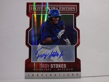 Troy Stokes 2014 Panini Elite Extra Edition Auto /100