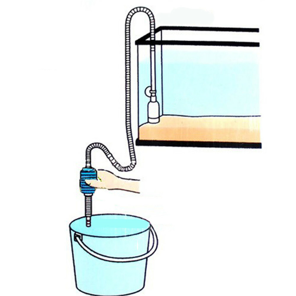Aquarium Fish Tank Gravel Vacuum Cleaning Cleaner Siphon Pump Water